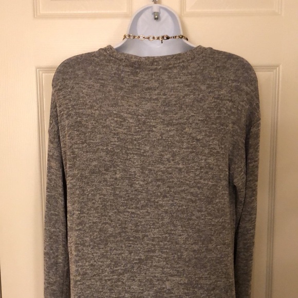 Gray Drop Waist Peplum Flounce Dress - Picture 12 of 14